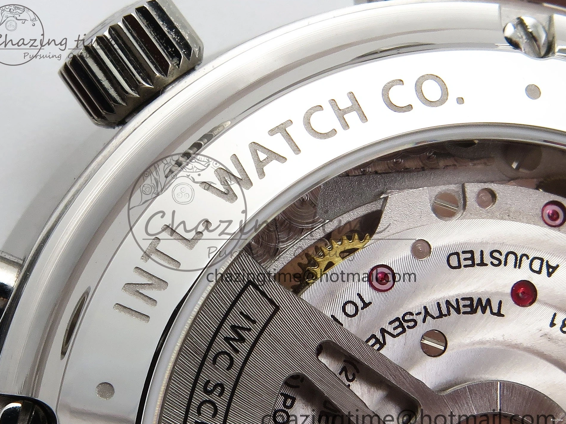 MIROTIME 0502 Portuguese Chrono IW3716 Z+F 1:1 Best Edition White Dial on Gray Rubber Strap A WrinkleFree 7014